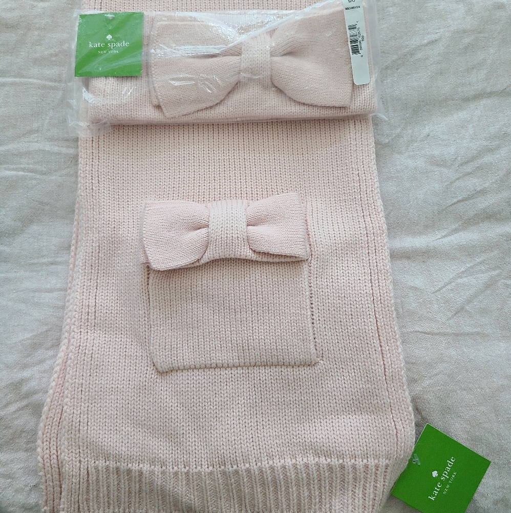 Winter scarf and headband